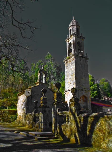Contexto · Cando (Galicia, España), donde cayó el objeto que dejó el cráter