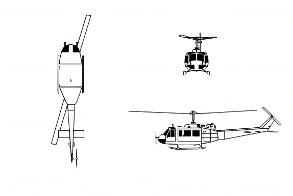 Contexto · un Bell UH-1 Iroquois, el tipo de helicóptero del caso Coyne