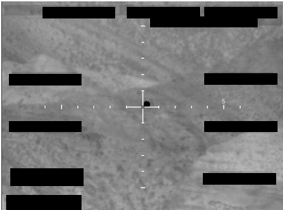 Foto FBI A003 — imagen fija UAP de sistema gubernamental (fecha y lugar no provistos)