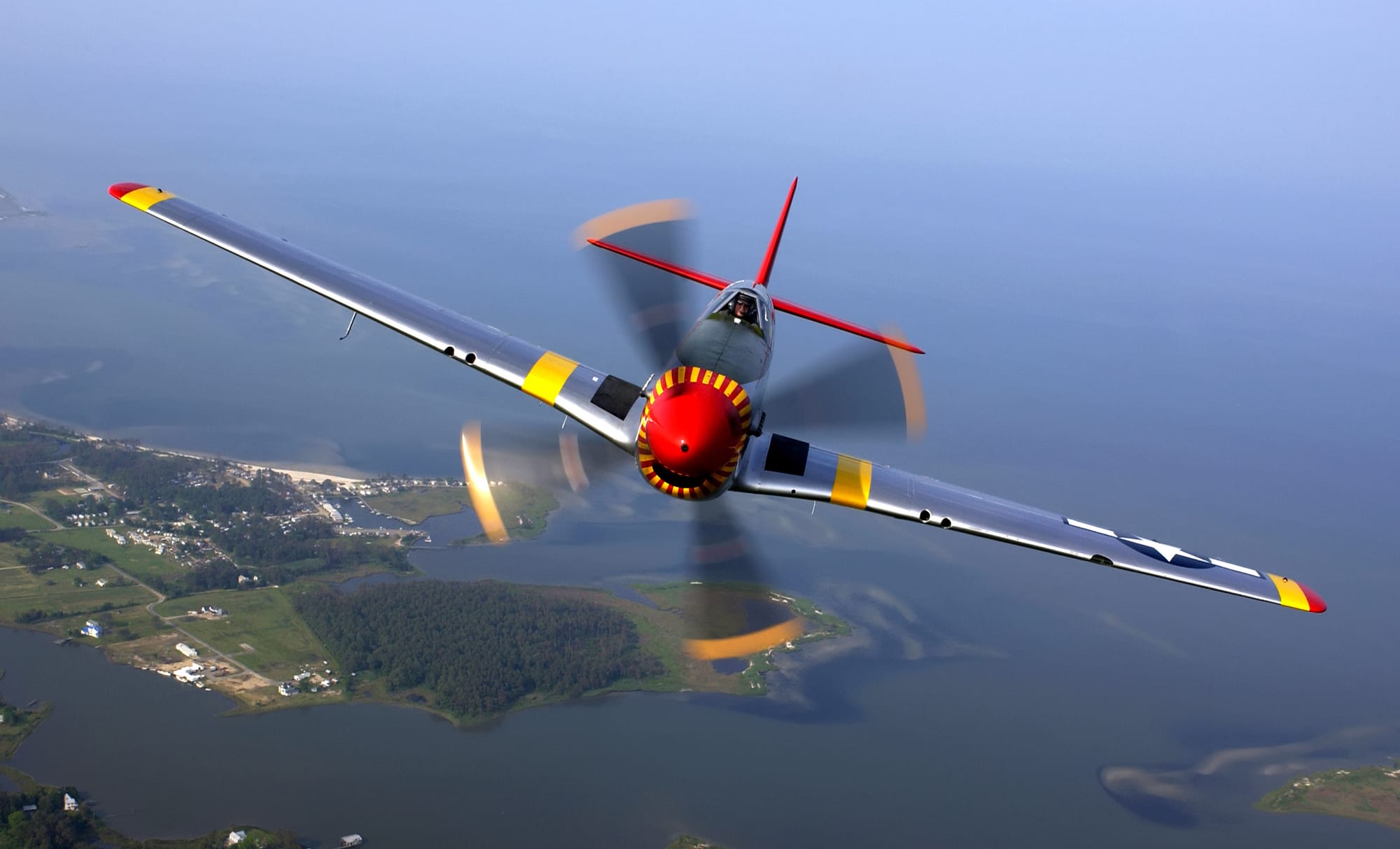 Contexto · un P-51 Mustang, el tipo de caza del 'dogfight' de Gorman
