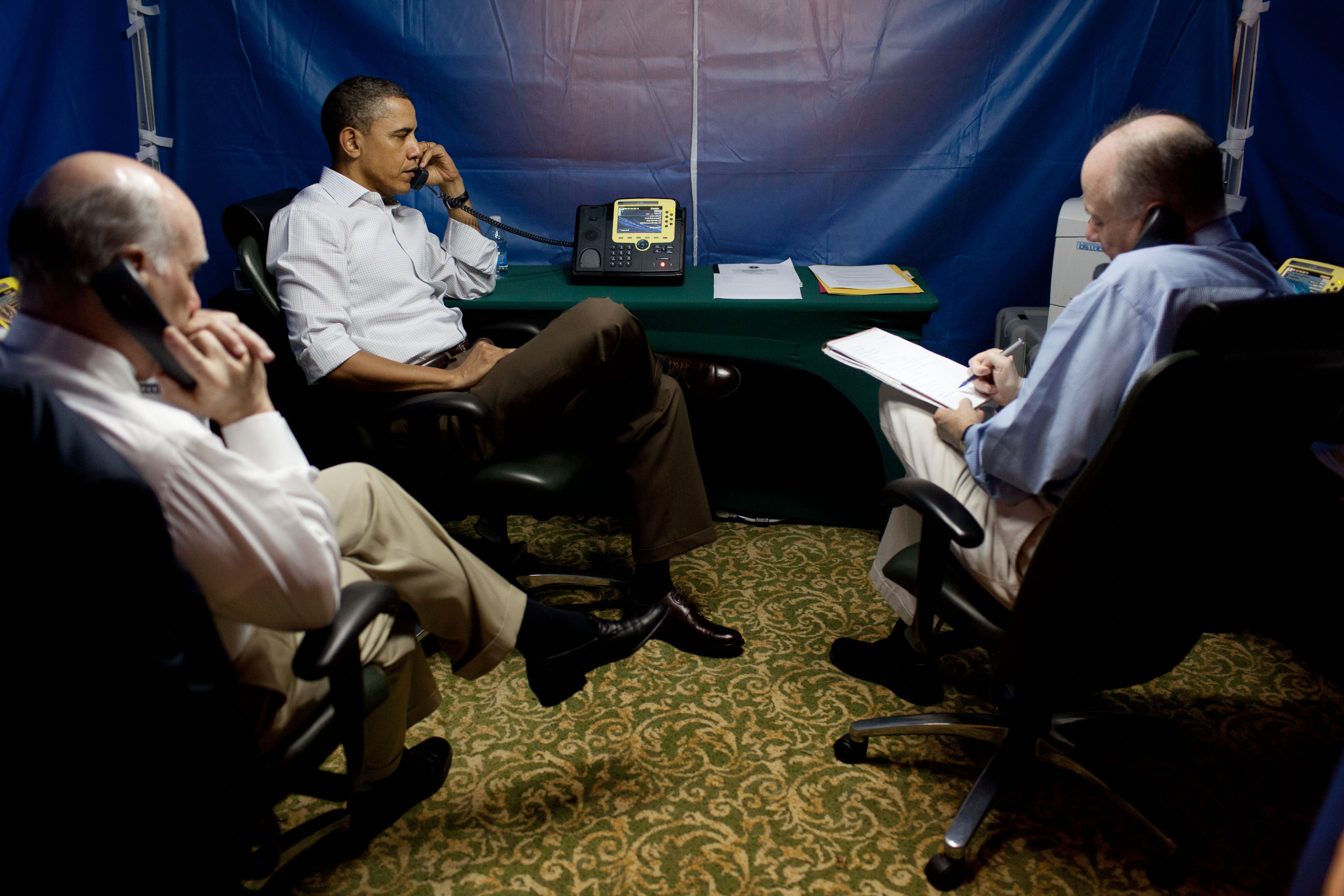 Contexto · el interior real de un SCIF (Casa Blanca, 2011)